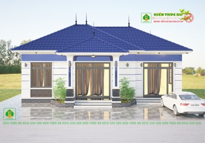 Mẫu nhà cấp 4 mái nhật hiện đại 